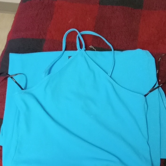 Beautiful blue summer dress long - Picture 2 of 3